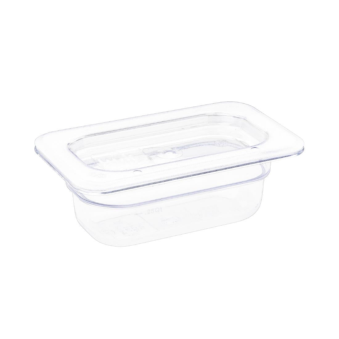 Vogue Clear Polycarbonate 1/9 Gastronorm Tray 65mm U242