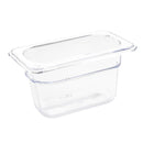 Vogue Clear Polycarbonate 1/9 Gastronorm Tray 100mm U243