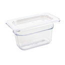 Vogue Clear Polycarbonate 1/9 Gastronorm Tray 100mm U243