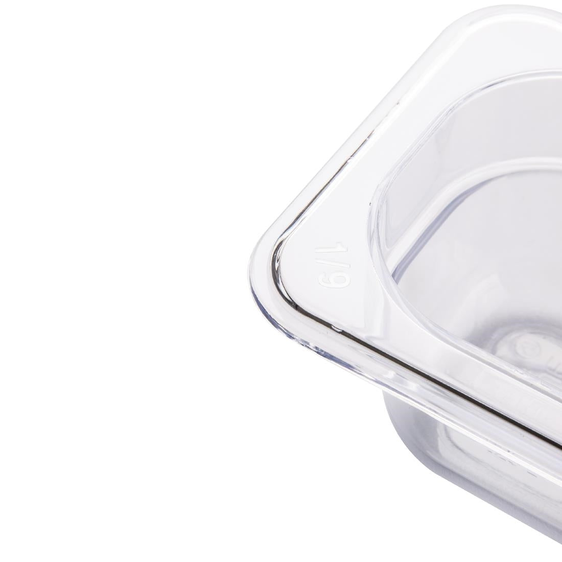 Vogue Clear Polycarbonate 1/9 Gastronorm Tray 100mm U243