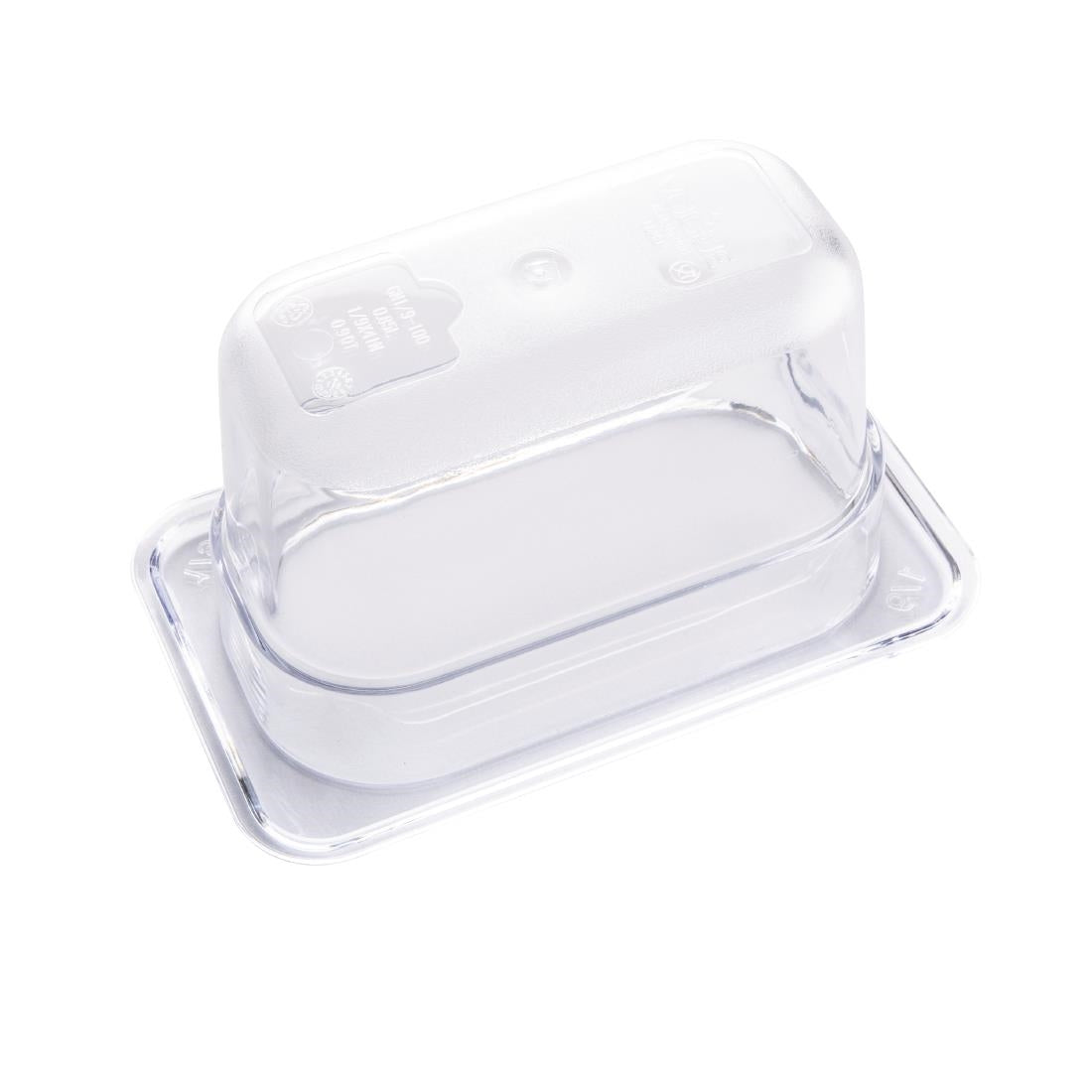 Vogue Clear Polycarbonate 1/9 Gastronorm Tray 100mm U243