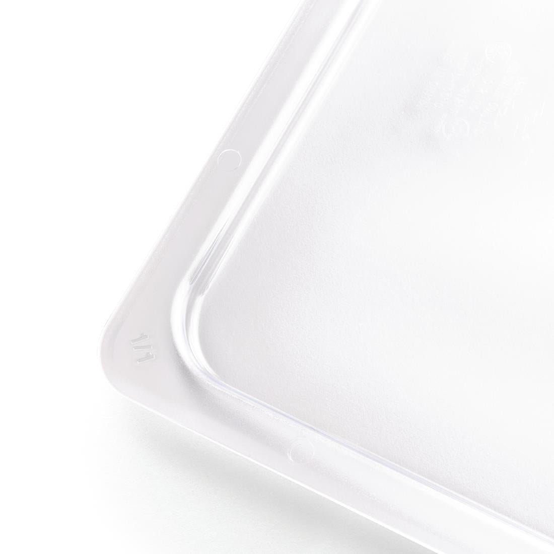 Vogue Clear Polycarbonate 1/1 Gastronorm Lid U244