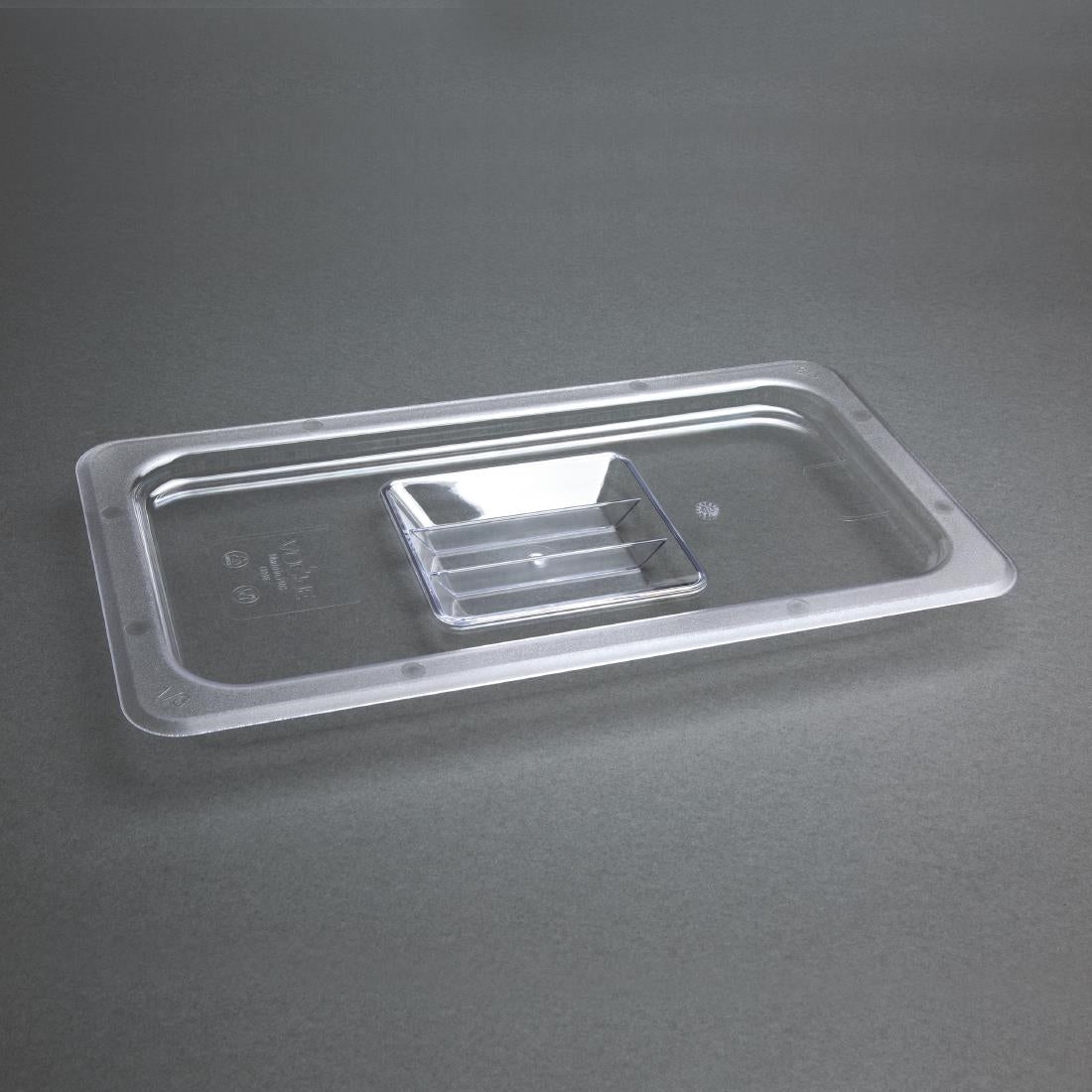 Vogue Clear Polycarbonate 1/3 Gastronorm Lid U246