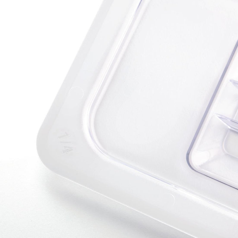 Vogue Clear Polycarbonate 1/4 Gastronorm Lid U247