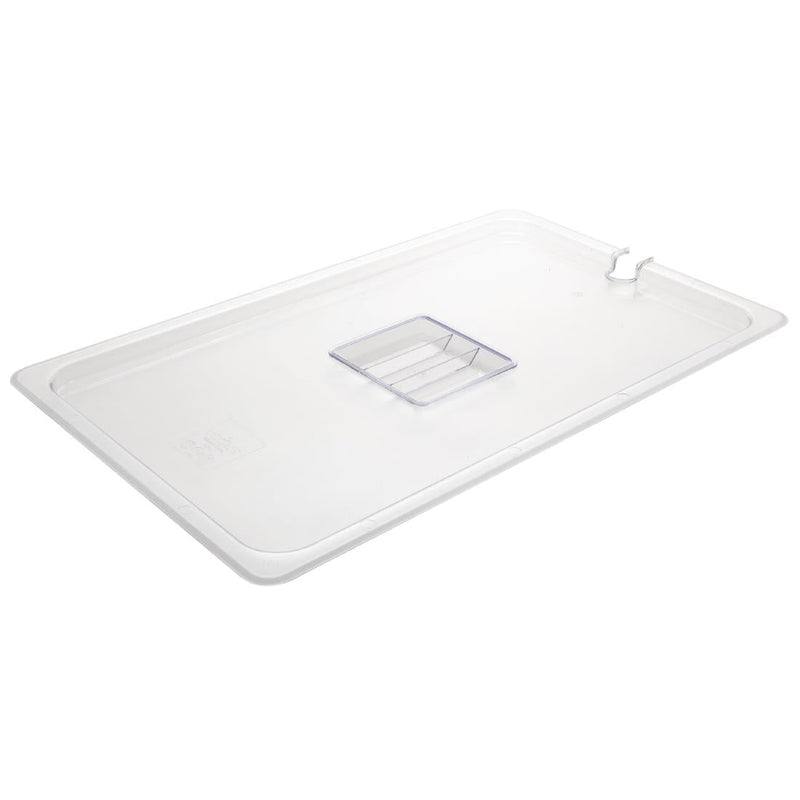 Vogue Clear Polycarbonate 1/1 Gastronorm Lid Notched U250