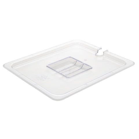 Vogue Clear Polycarbonate 1/2 Gastronorm Lid Notched U251