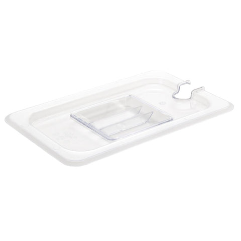 Vogue Clear Polycarbonate 1/4 Gastronorm Lid Notched U253