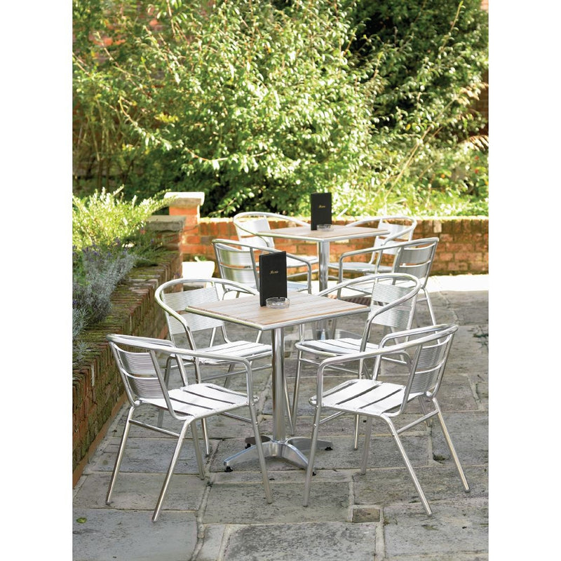 Bolero Aluminium Stacking Chairs 735mm U419