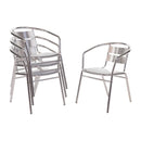 Bolero Aluminium Stacking Chairs 735mm U419