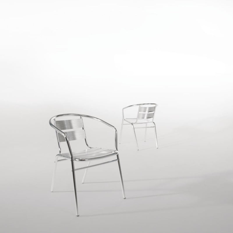 Bolero Aluminium Stacking Chairs 735mm U419