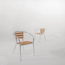 Bolero Aluminium & Ash Chairs (Pack of 4) U421