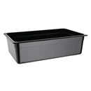 Vogue Black Polycarbonate 1/1 Gastronorm Tray 150mm U456
