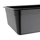 Vogue Black Polycarbonate 1/1 Gastronorm Tray 150mm U456