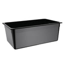 Vogue Black Polycarbonate 1/1 Gastronorm Tray 200mm U457