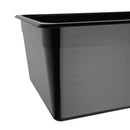 Vogue Black Polycarbonate 1/1 Gastronorm Tray 200mm U457