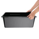 Vogue Black Polycarbonate 1/1 Gastronorm Tray 200mm U457