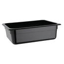Vogue Black Polycarbonate 1/2 Gastronorm Tray 100mm U459