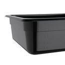 Vogue Black Polycarbonate 1/2 Gastronorm Tray 100mm U459