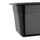 Vogue Black Polycarbonate 1/3 Gastronorm Tray 150mm U464