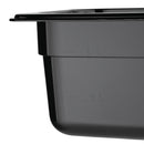 Vogue Black Polycarbonate 1/6 Gastronorm Tray 100mm U470