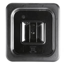 Vogue Black Polycarbonate 1/6 Gastronorm Container Lid U478