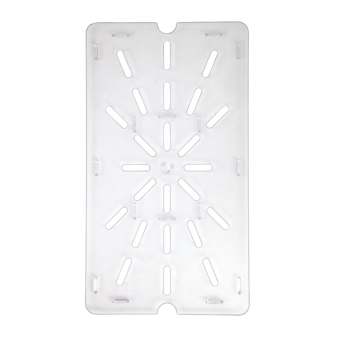 Vogue Clear Polycarbonate 1/1 Gastronorm Drainer Plate U485