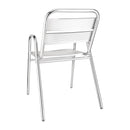 Bolero Aluminium Stacking Chairs Arched Arms (Pack of 4) U501