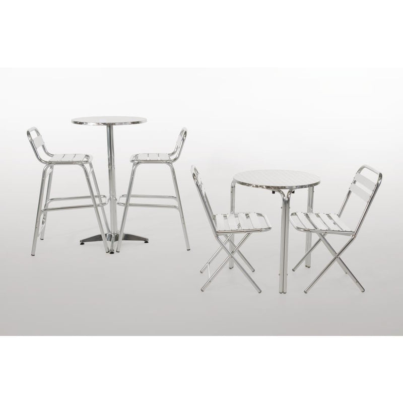 Bolero Poseur Table Stainless Steel 600mm U502