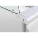 Polar U-Series GN Saladette Counter with Square Sneeze Guard 4 Door UA019-A