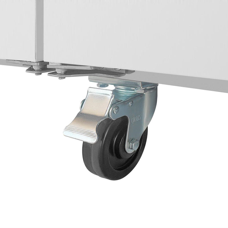Polar U-Series GN Saladette Counter with Square Sneeze Guard 2 Door UA017-A