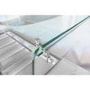 Polar U-Series GN Saladette Counter with Square Sneeze Guard 4 Door UA019-A