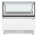 Polar U-Series 6 Pan Ice Cream Serve Over Cabinet Freezer UA058-A