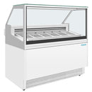 Polar U-Series 6 Pan Ice Cream Serve Over Cabinet Freezer UA058-A