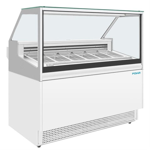 UA058-A Polar U-Series 6 Pan Ice Cream Serve Over Cabinet Freezer UA058-A