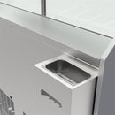 Polar U-Series 6 Pan Ice Cream Serve Over Cabinet Freezer UA058-A