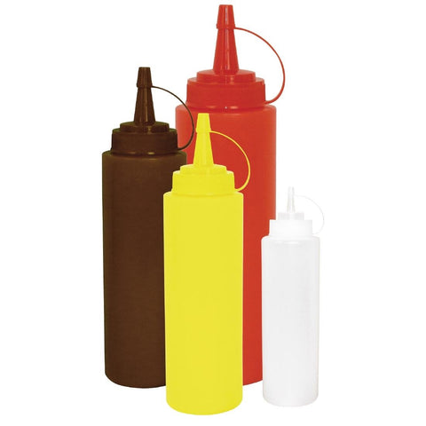 Vogue Red Squeeze Sauce Bottle 340ml K093