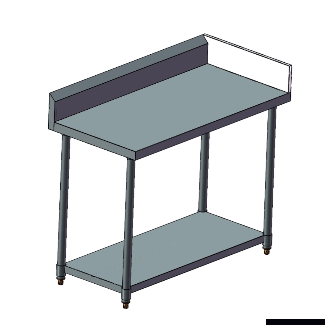 Modular Systems Splashback Extension For Premium 700 Series Bench WBB7-SBL