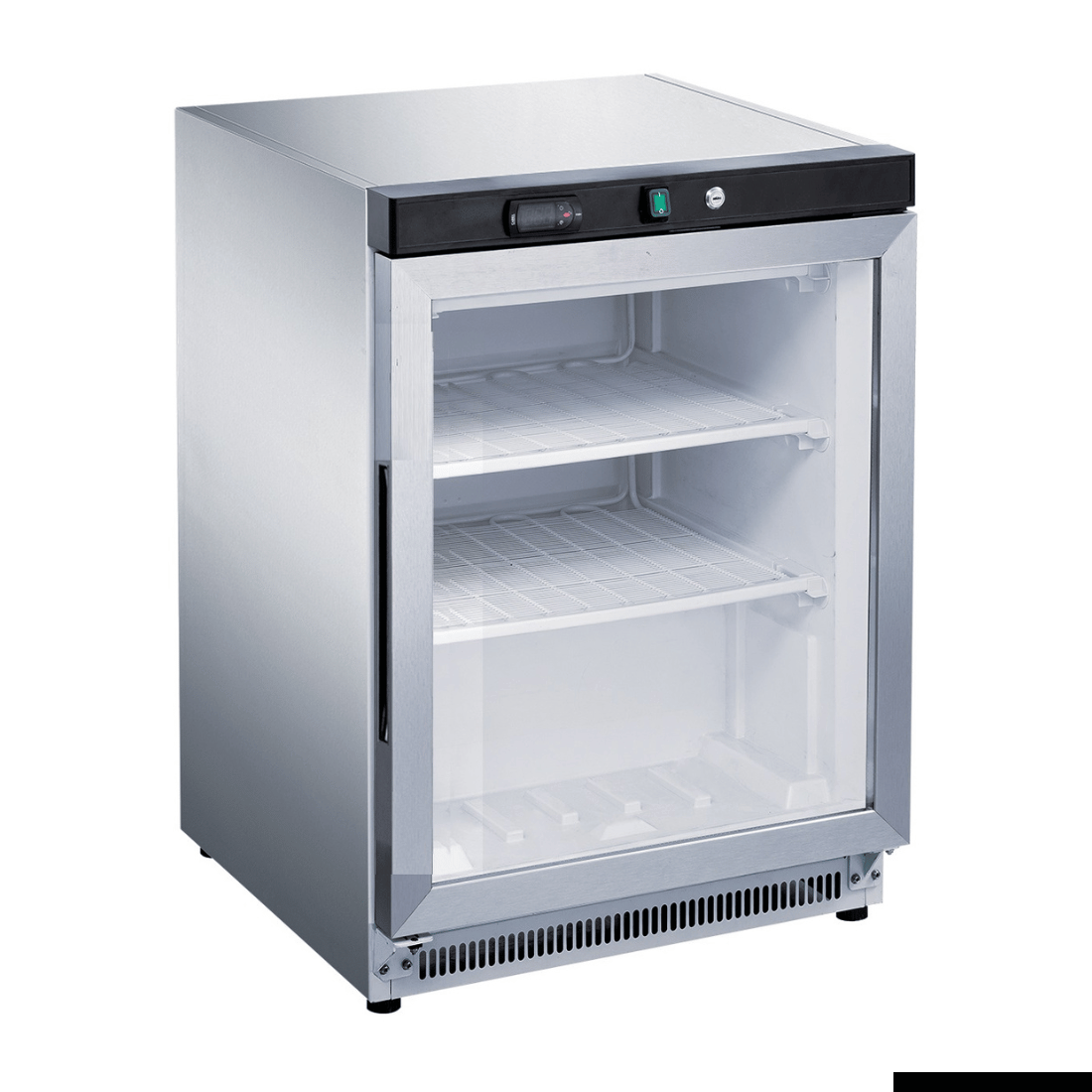 Fed-X Stainless Steel Upright Static Display Freezer XF200SG