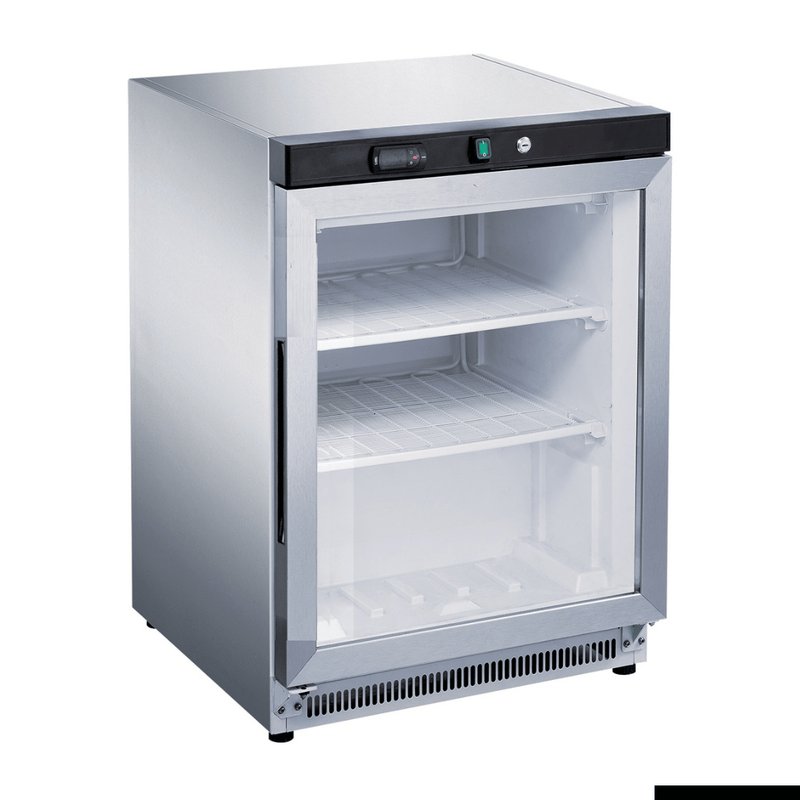 Fed-X Stainless Steel Upright Static Display Freezer XF200SG