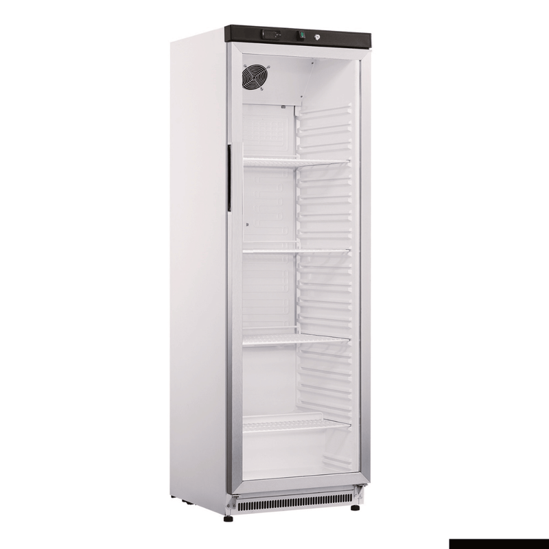 Fed-X Stainless Steel Upright Static Display Fridge XR400SG