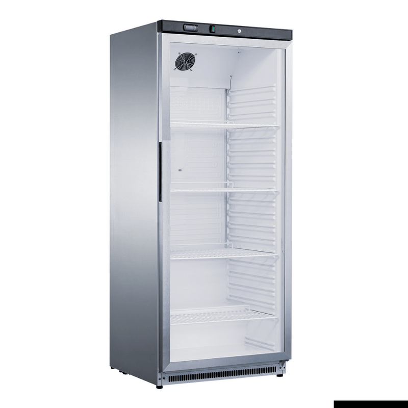 Fed-X Stainless Steel Upright Static Display Fridge XR600SG