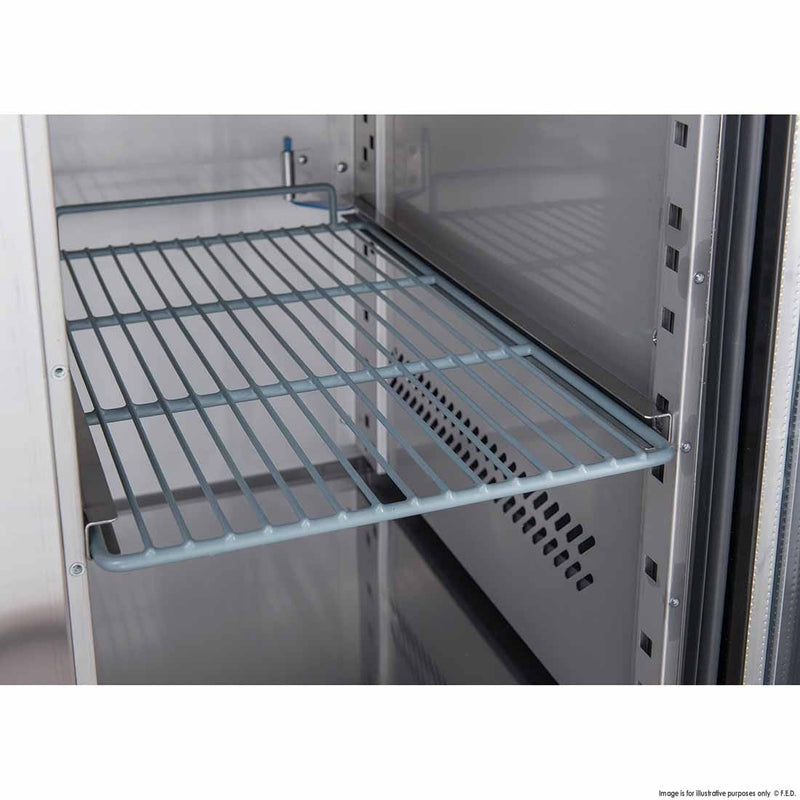 FED-X S/S Four Door Bench Fridge XUB6C22S4V