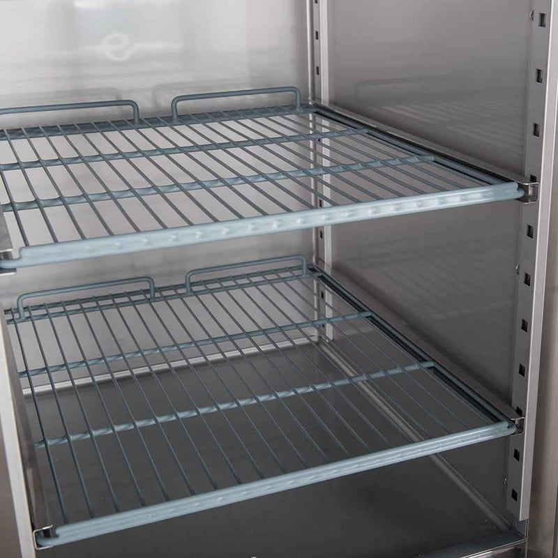 FED-X S/S Two Full Glass Door Upright Freezer - XURF1410G2V