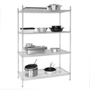 Vogue 4 Tier Wire Shelving Kit 1220x610mm U257