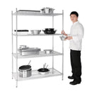 Vogue 4 Tier Wire Shelving Kit 1220x610mm U257