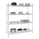 Vogue 4 Tier Wire Shelving Kit 1525x610mm U258