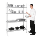 Vogue 4 Tier Wire Shelving Kit 1220x460mm L928