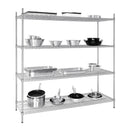 Vogue 4 Tier Wire Shelving Kit 1830x610mm U259