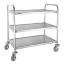 Vogue Stainless Steel 3 Tier Clearing Trolley Large F995