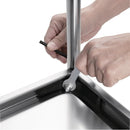 Vogue Stainless Steel 2 Tier Clearing Trolley Large F998